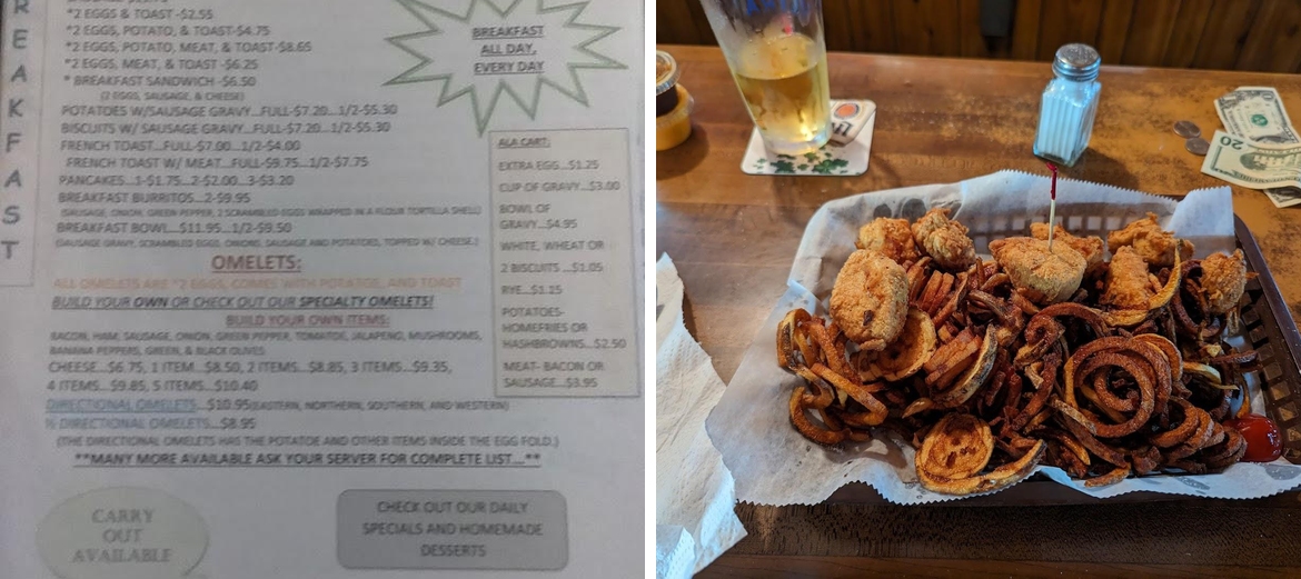 Angle Back Just One More Llc Menu