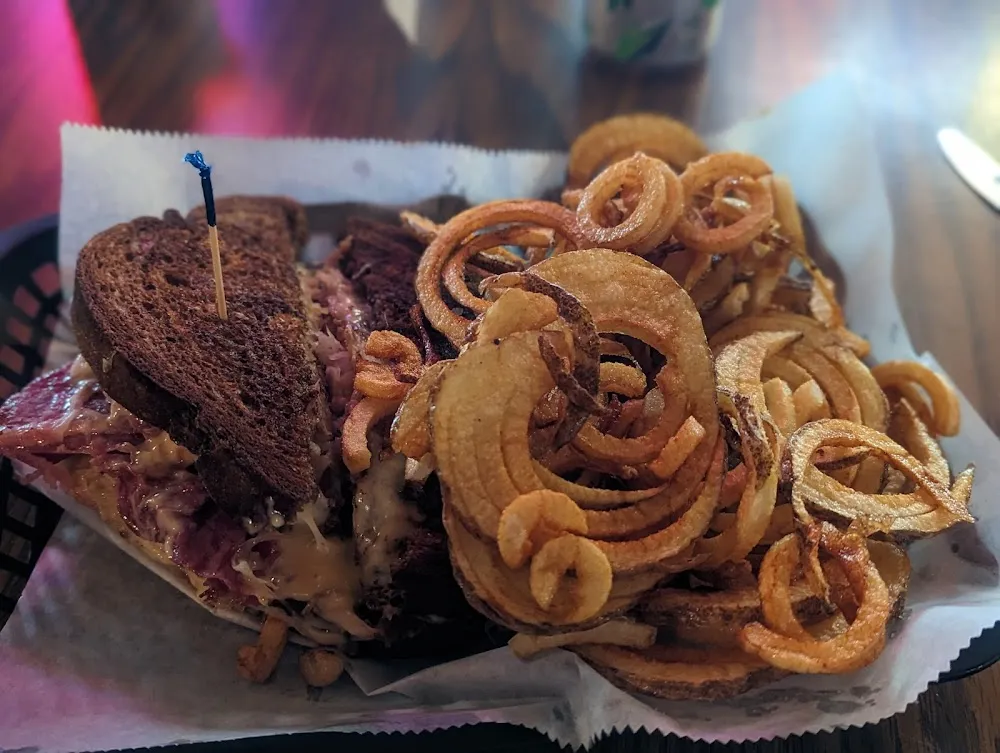Reuben and Fresh Cut Curly Fries